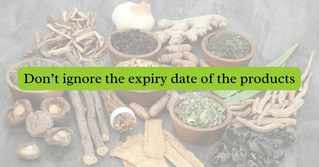 Don’t ignore the expiry date of the products