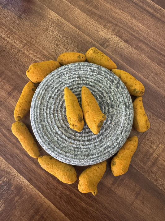 Traditional Round Stone Grinder Big and Manjal(200g)