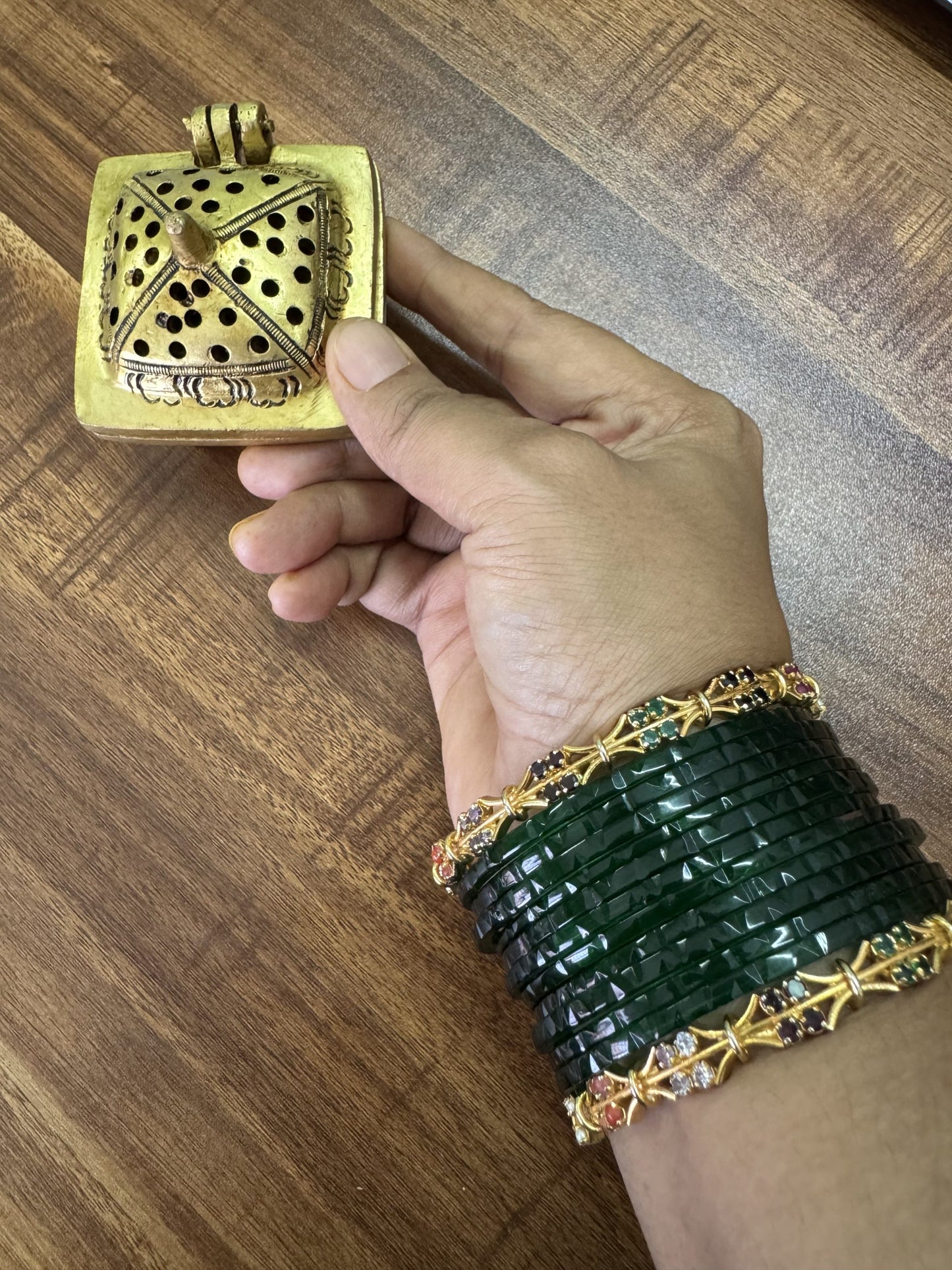 Antique Brass Dhoop Dhani without handle