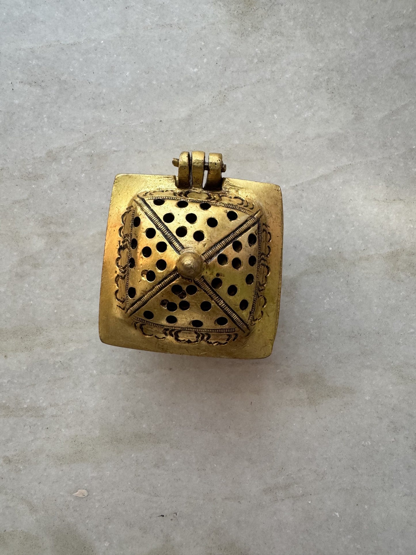 Antique Brass Dhoop Dhani without handle