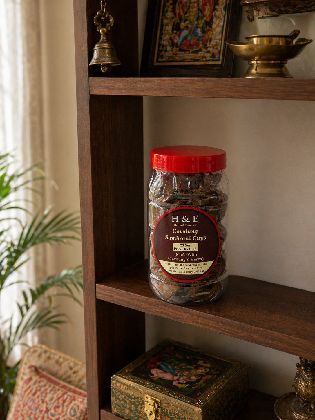 Sambrani Cups - Cowdung & Herbs - Small(25 Pcs)