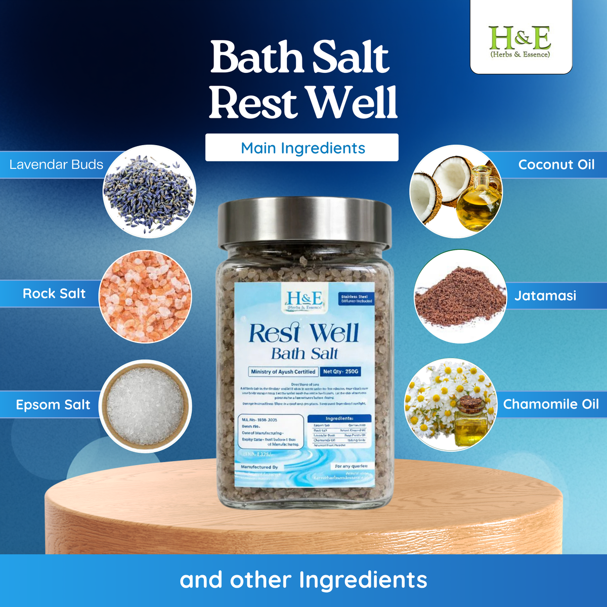 Bath Salt - Rest Well - For Calming Night Sleep