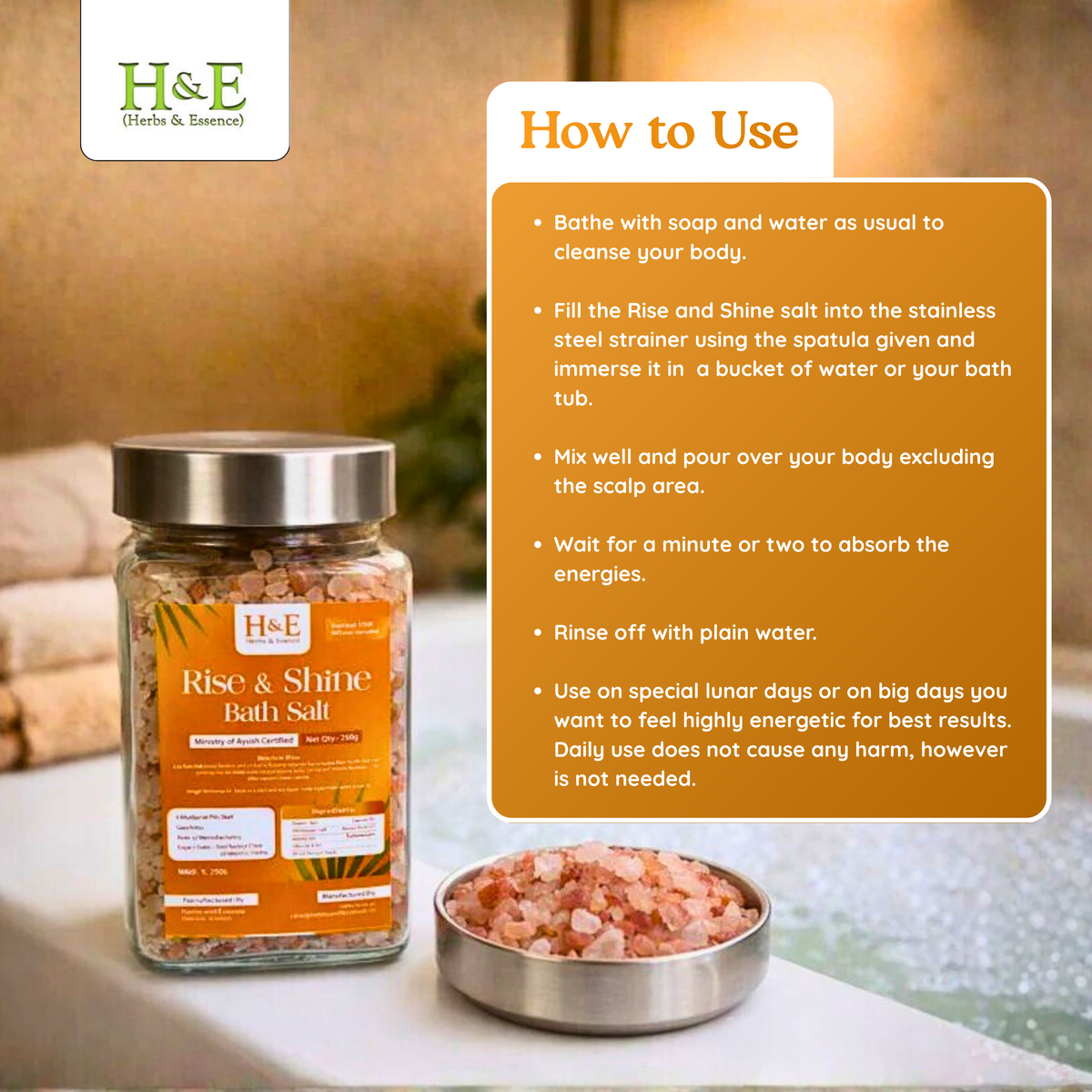 Bath Salt - Rise and Shine - for a Bright Day ahead