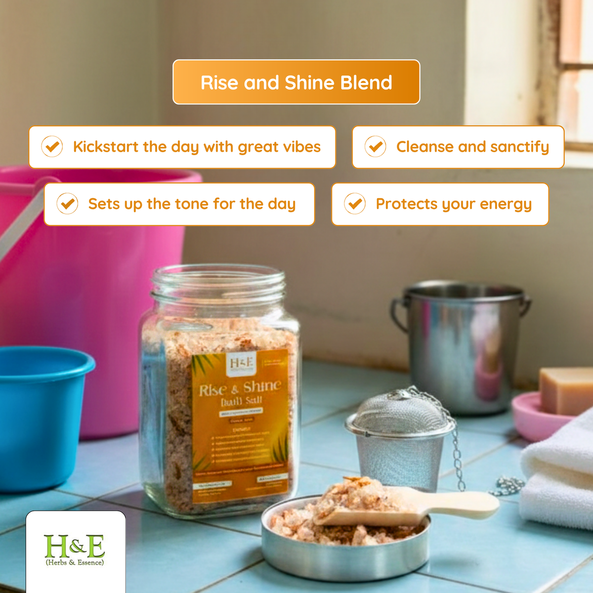 Bath Salt - Rise and Shine - for a Bright Day ahead