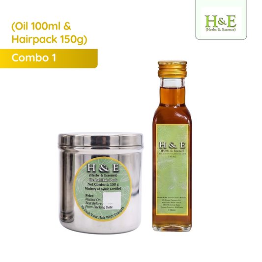 Combo 1 (100ml oil & 150g Hairpack)