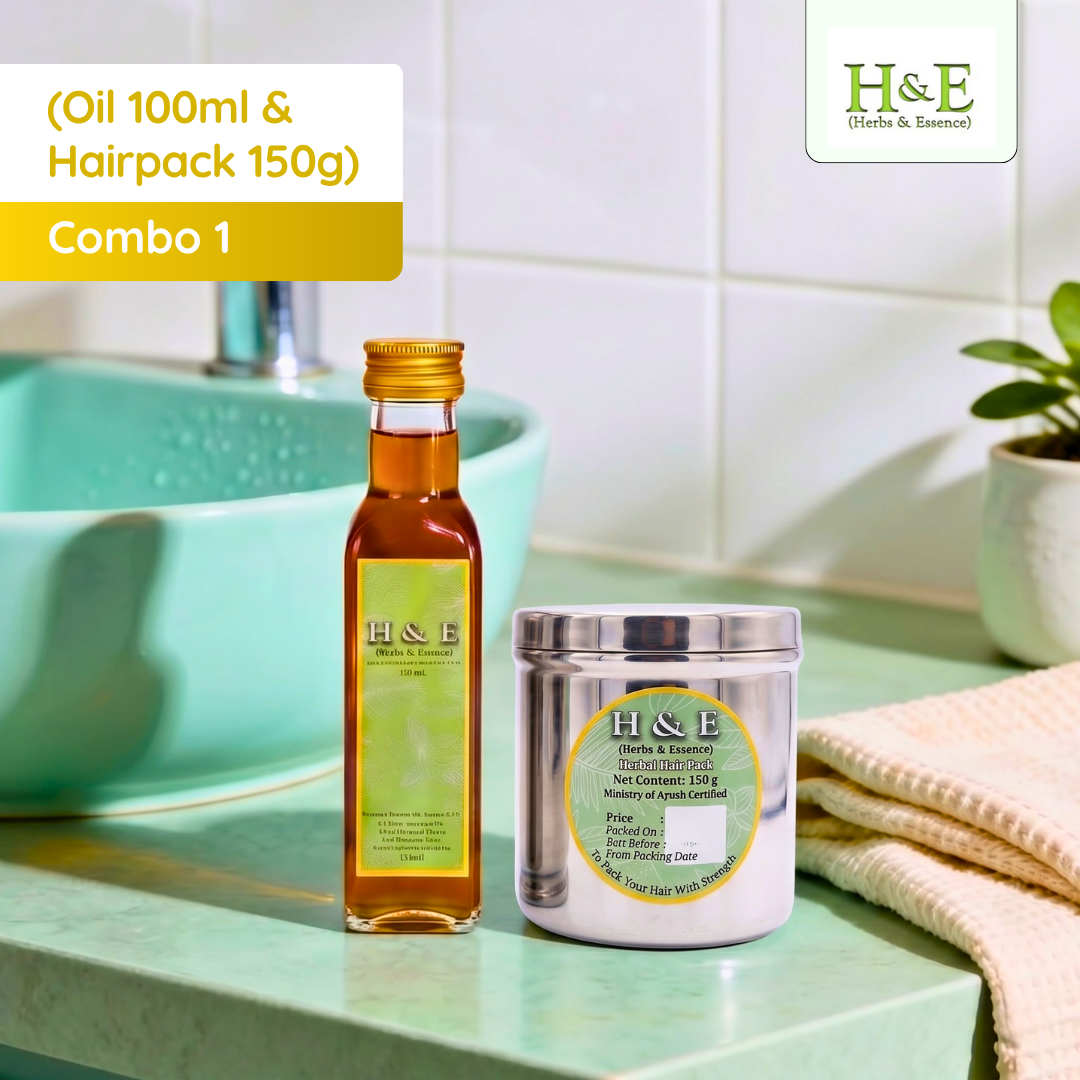 Combo 1 (100ml oil & 150g Hairpack)