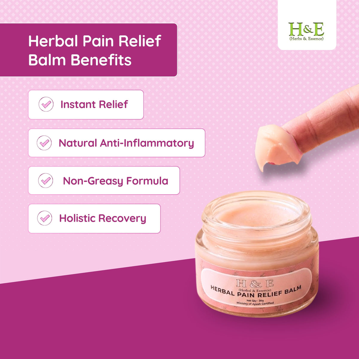 Herbal Pain Relief Balm (30g)