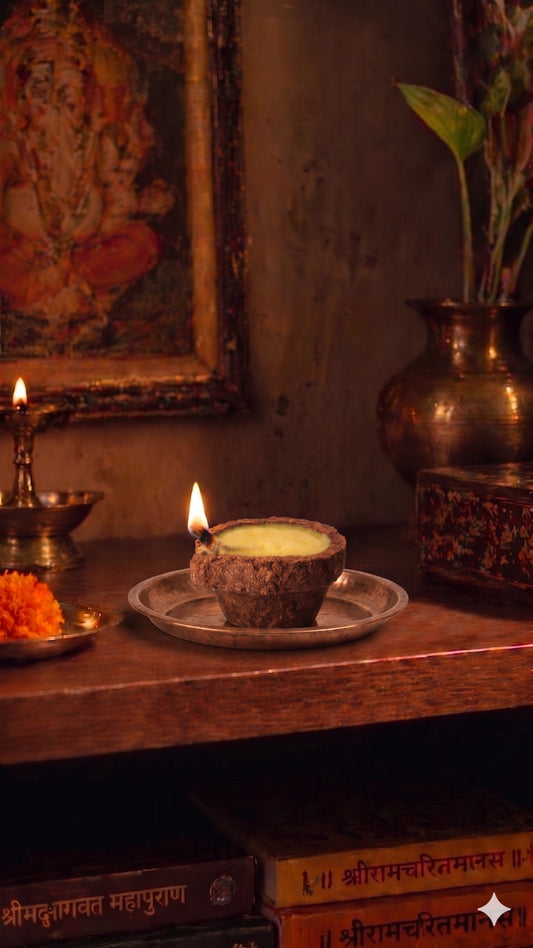 Panchakavya Natural Cow Dung Lamps (40pcs)