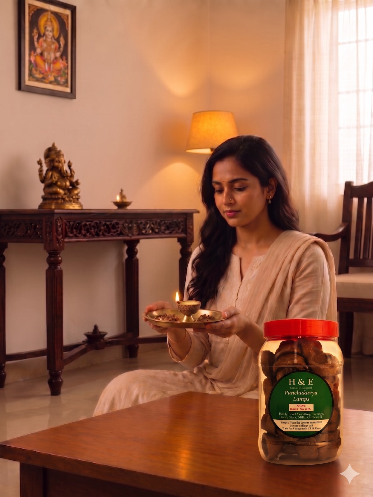 Panchakavya Natural Cow Dung Lamps (40pcs)