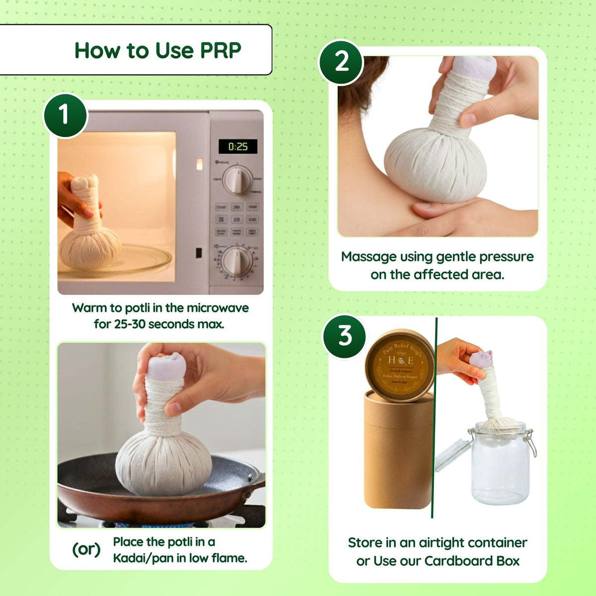 Potli Combo (1 Pain Relief & 1 Cold Relief)