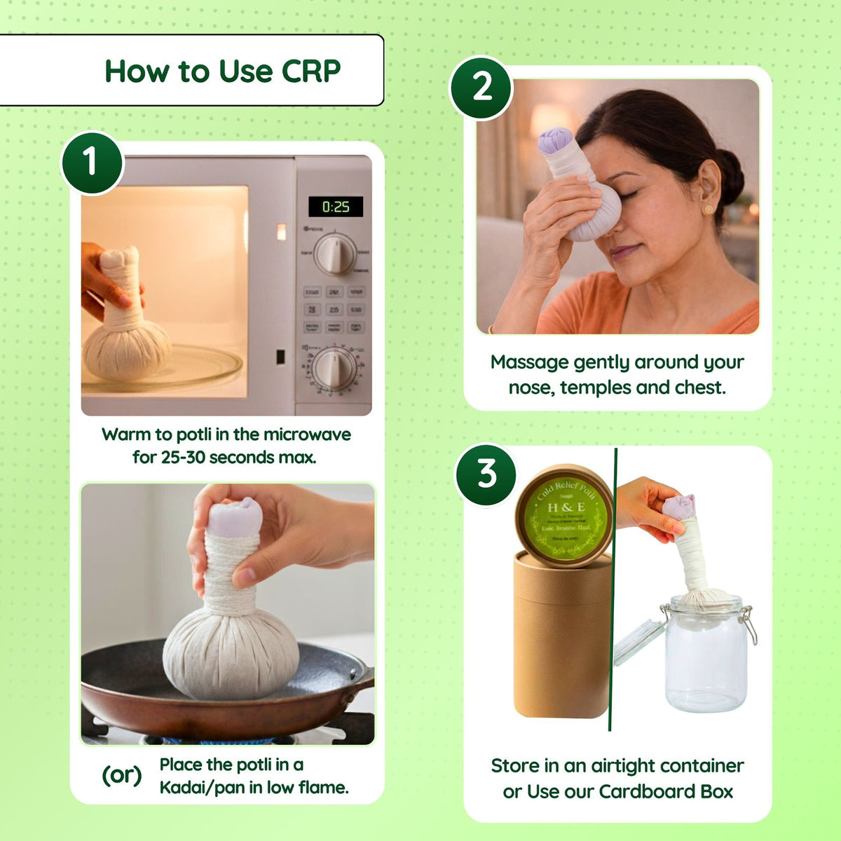 Potli Combo (1 Pain Relief & 1 Cold Relief)
