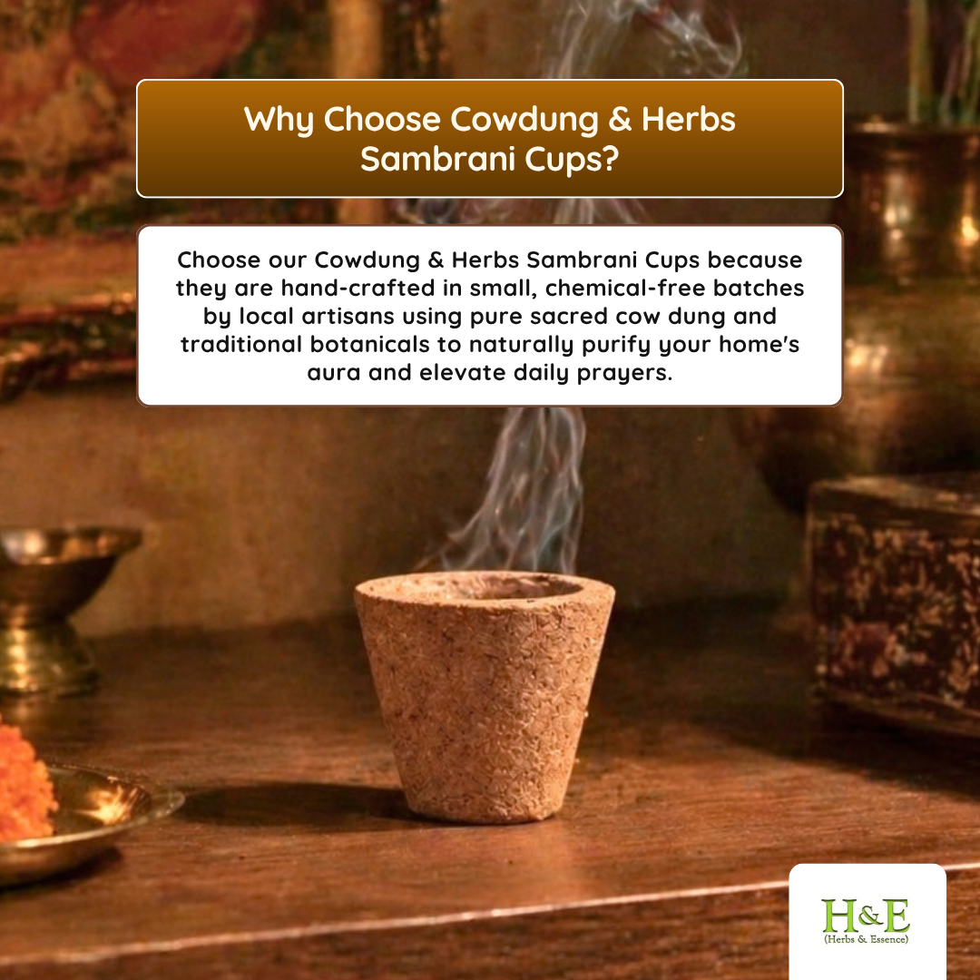 Sambrani Cups - Cowdung & Herbs - Small(25 Pcs)