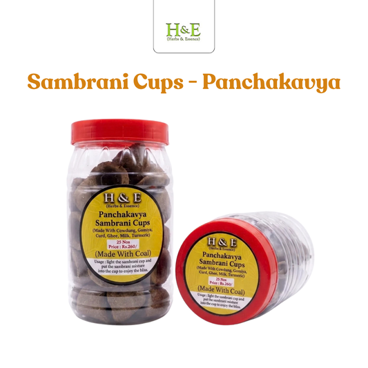 Sambrani Cups - Panchakavya- Small(25 Pcs)