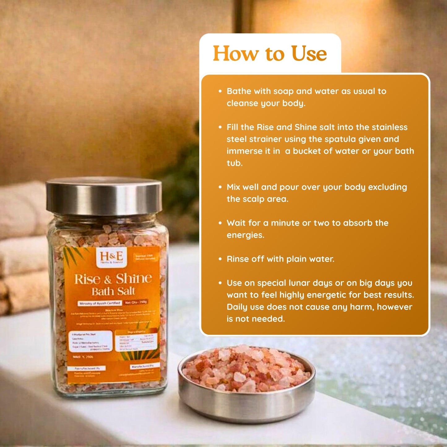 Bath Salt - Rise and Shine - for a Bright Day ahead