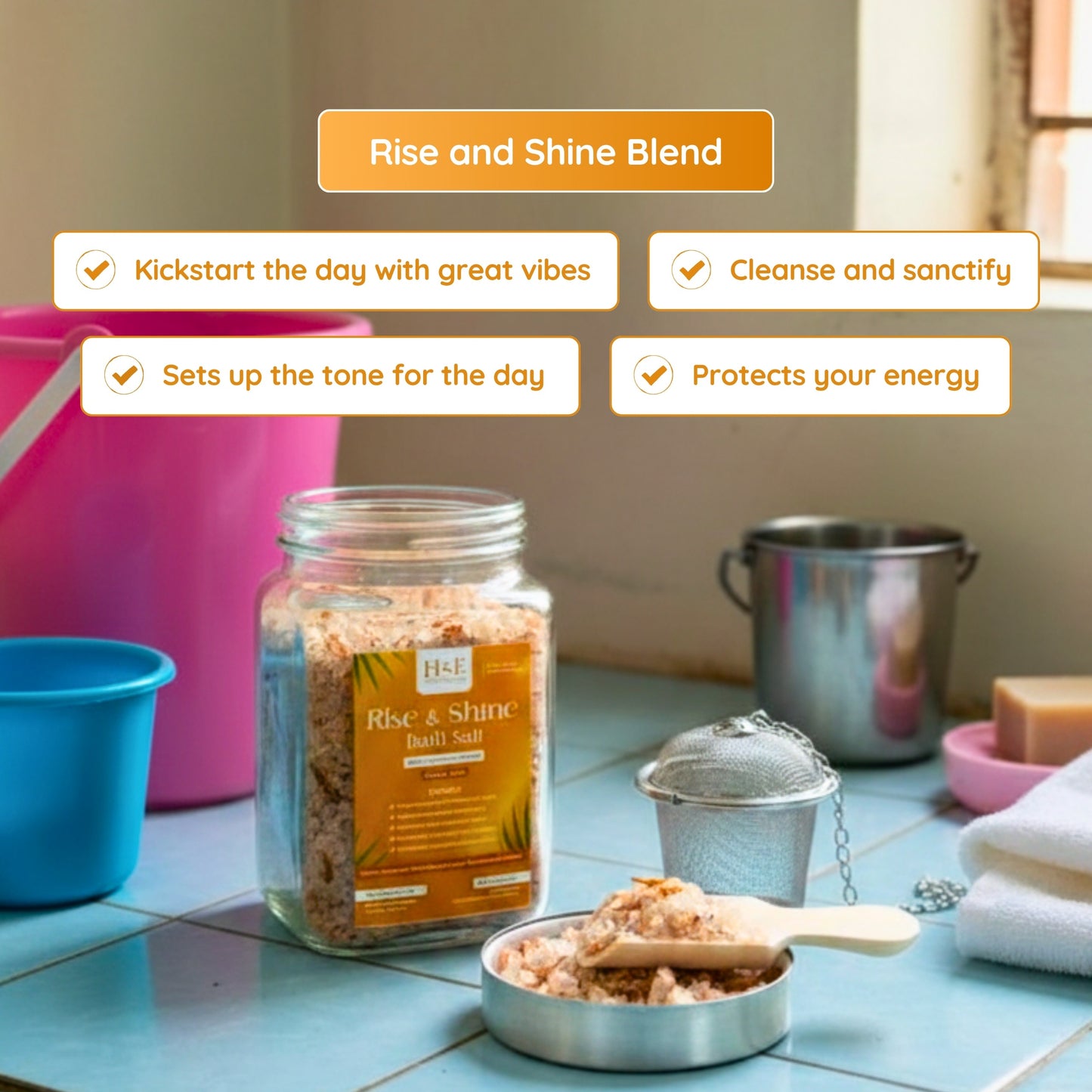 Bath Salt - Rise and Shine - for a Bright Day ahead