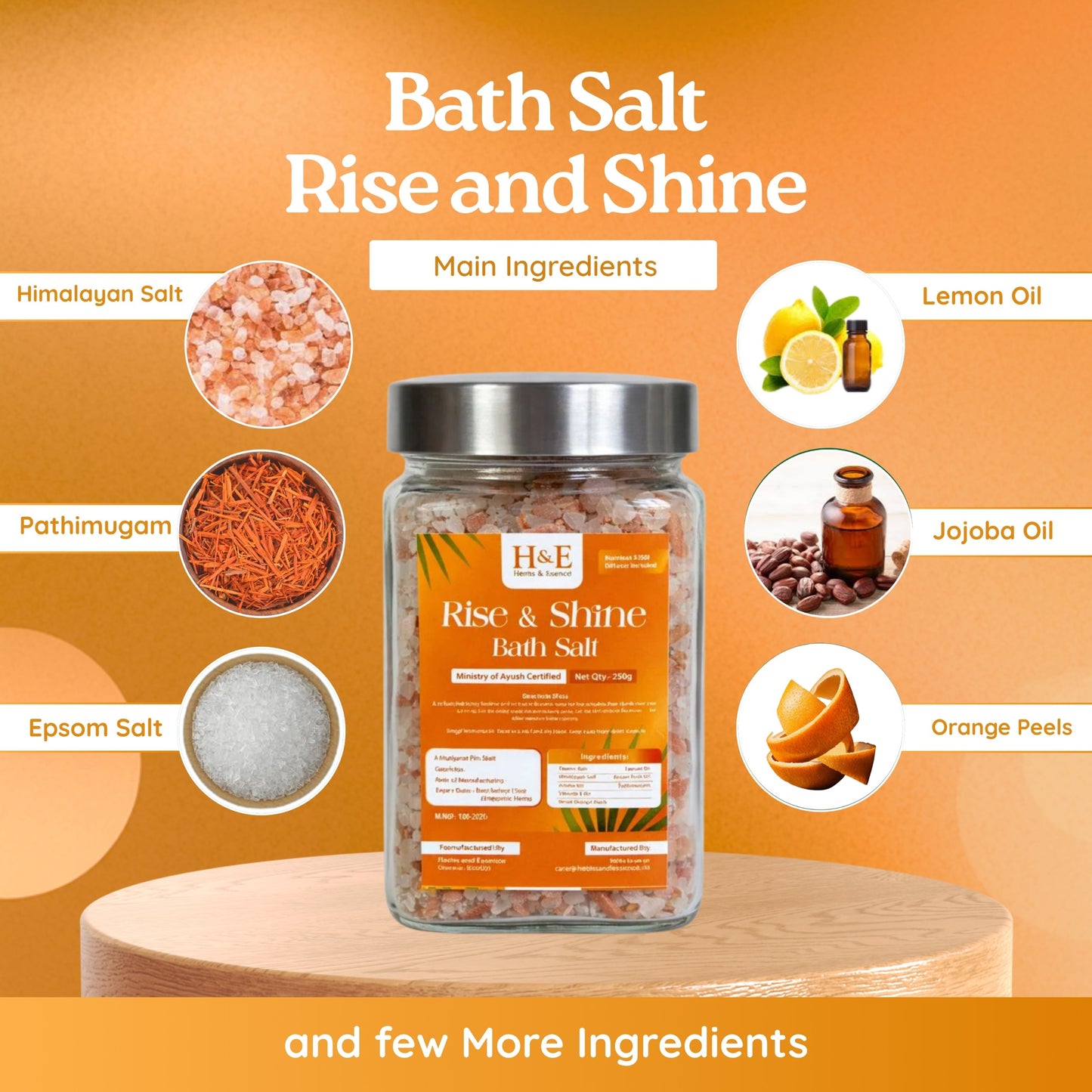 Bath Salt - Rise and Shine - for a Bright Day ahead