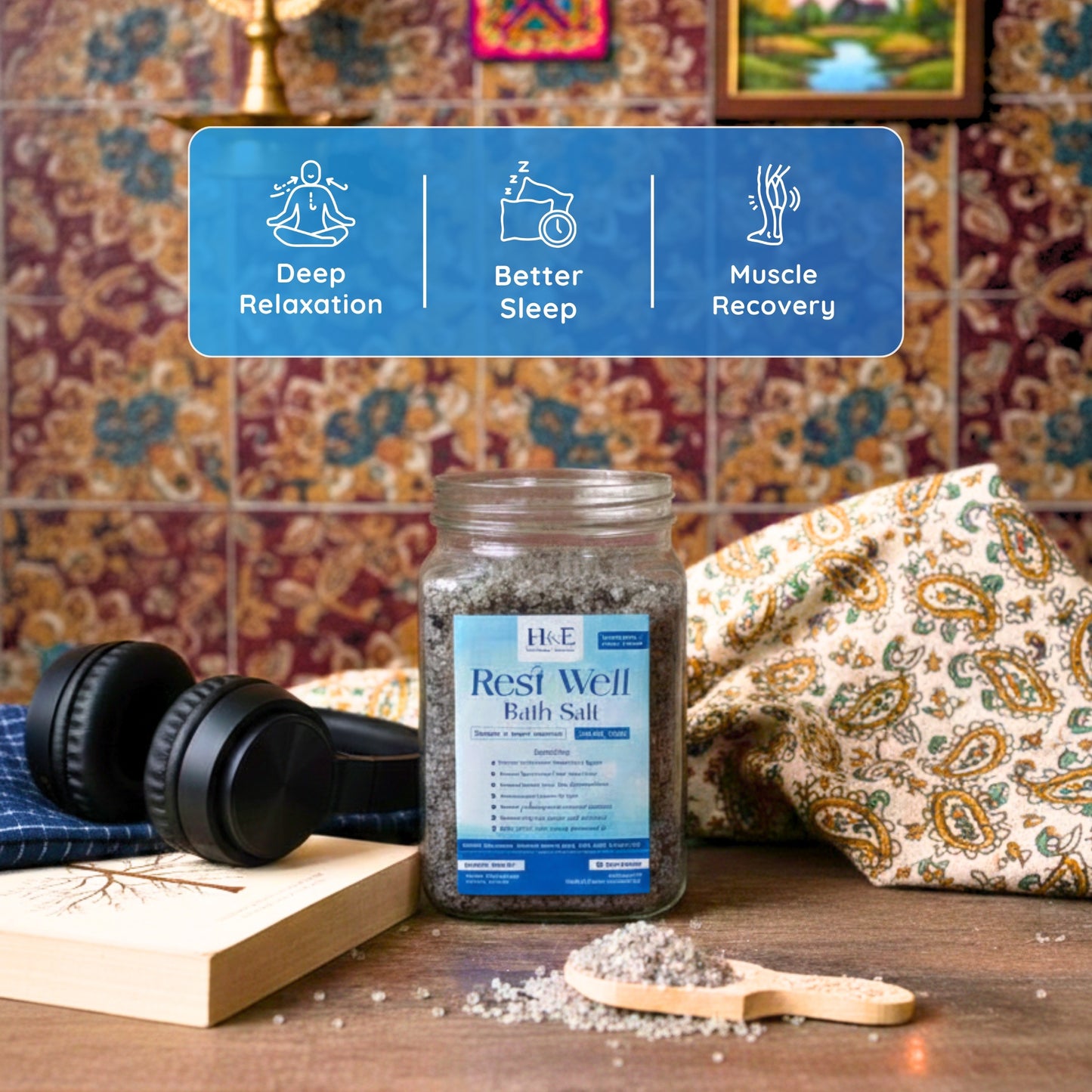 Bath Salt - Rest Well - For Calming Night Sleep