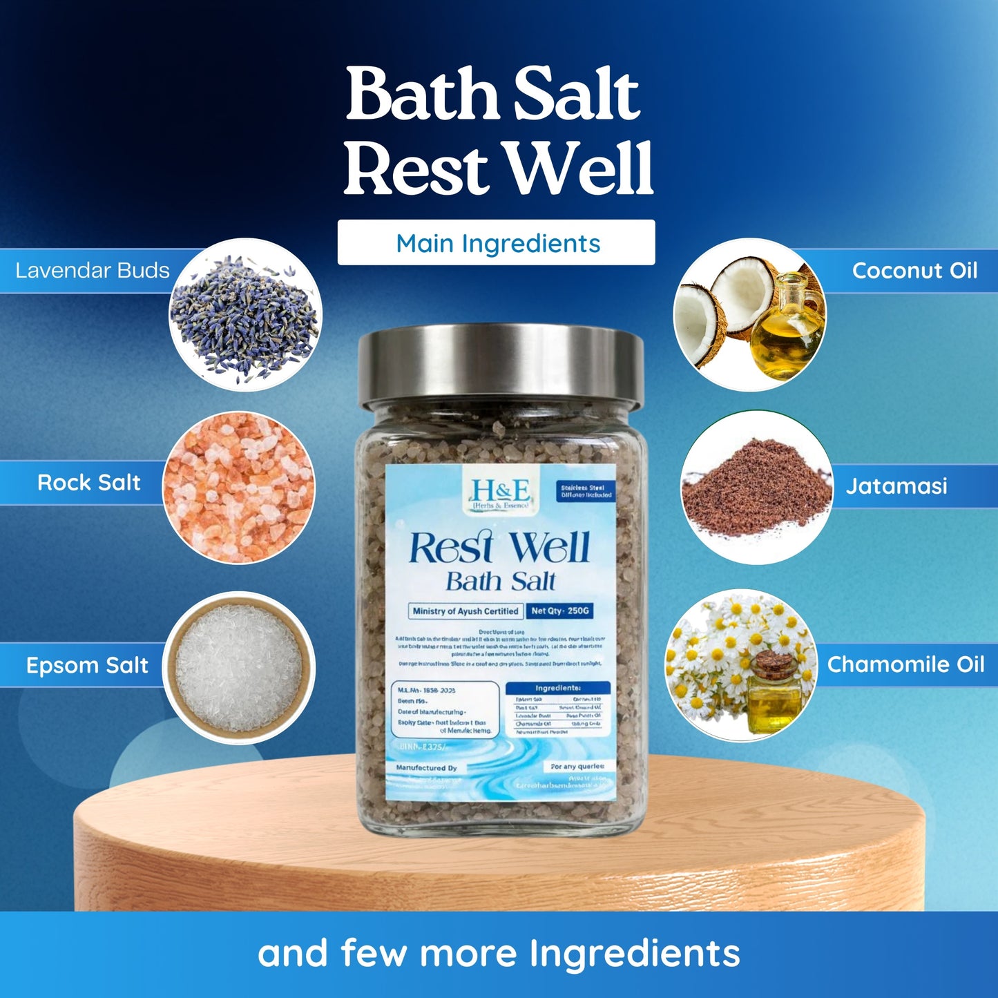 Bath Salt - Rest Well - For Calming Night Sleep